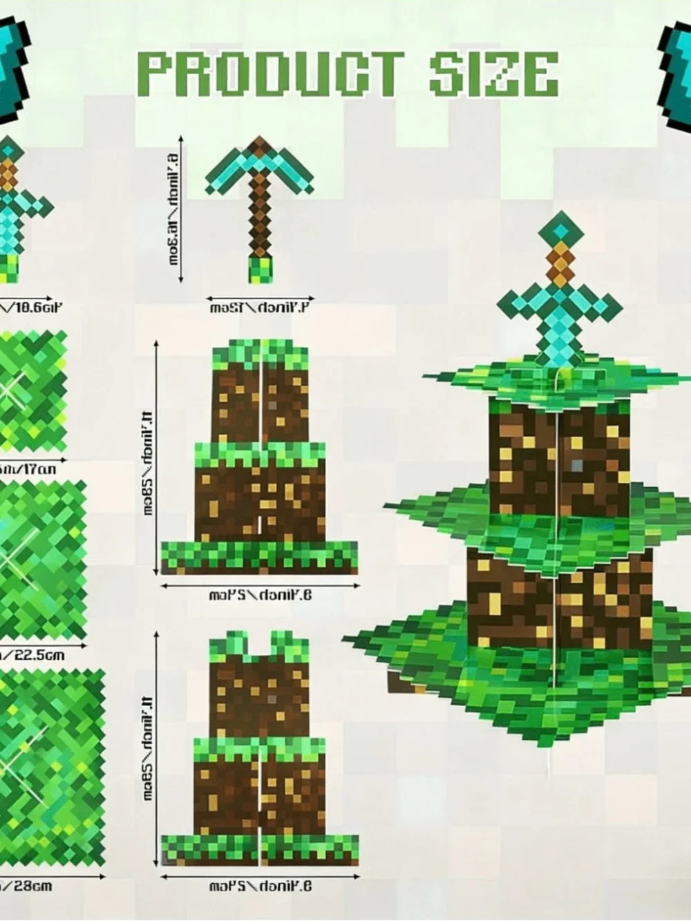 Minecraft Bday Deco 💚